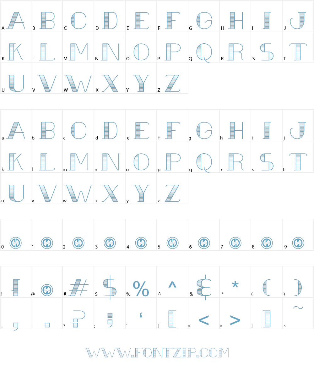 Urbane Cuisine Font Character